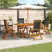 Set mobilier de grădină, 5 piese, lemn masiv acacia/textilenă - WALTI WALTI