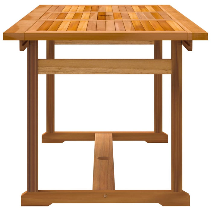 Set mobilier de grădină, 7 piese, lemn masiv acacia/textilenă - WALTI WALTI