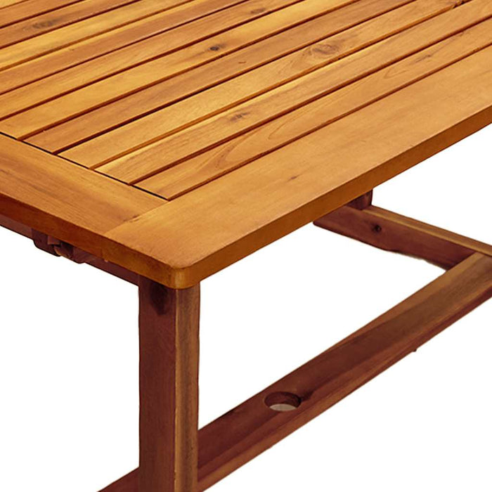 Set mobilier de grădină, 7 piese, lemn masiv acacia/textilenă - WALTI WALTI