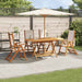 Set mobilier de grădină, 5 piese, lemn masiv acacia/textilenă - WALTI WALTI