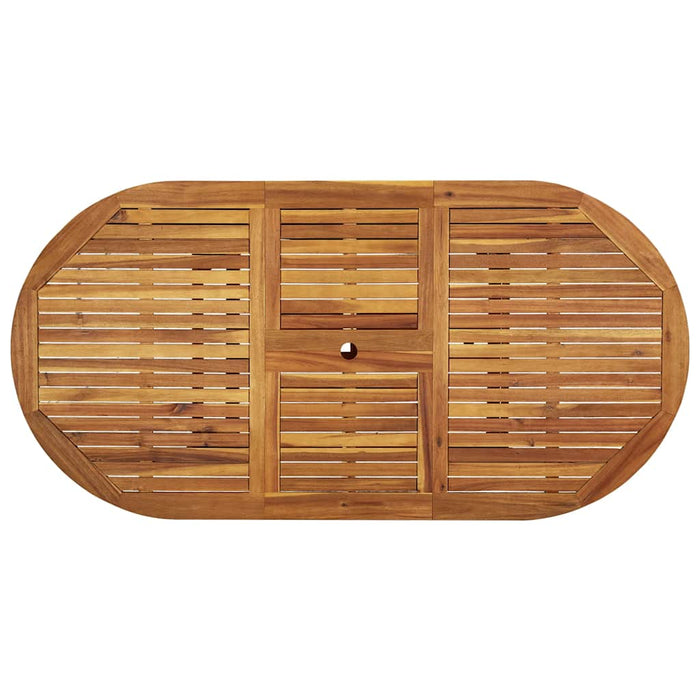 Set mobilier de grădină, 7 piese, lemn masiv acacia/textilenă - WALTI WALTI