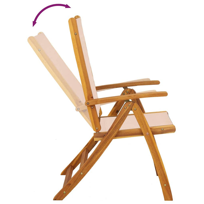 Set mobilier de grădină, 7 piese, lemn masiv acacia/textilenă - WALTI WALTI