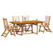 Set mobilier de grădină, 5 piese, lemn masiv acacia/textilenă - WALTI WALTI