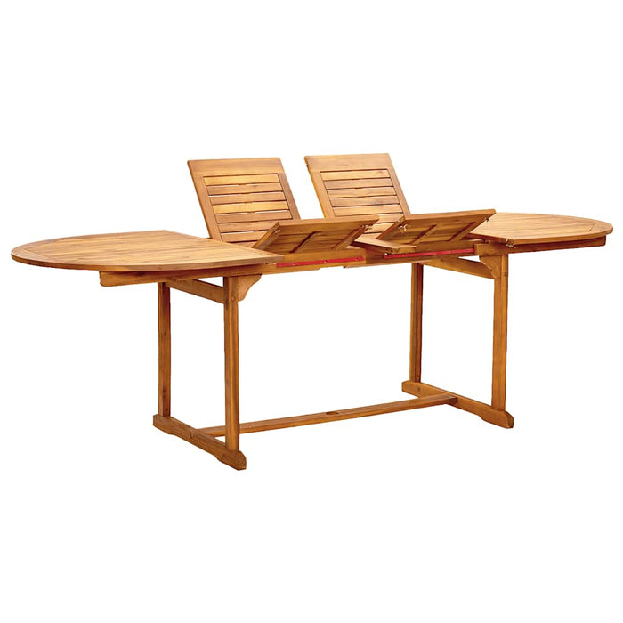 Set mobilier de grădină, 7 piese, lemn masiv acacia/textilenă - WALTI WALTI