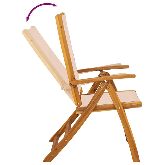 Set mobilier de grădină, 7 piese, lemn masiv acacia/textilenă - WALTI WALTI