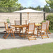 Set mobilier de grădină, 7 piese, lemn masiv acacia/textilenă - WALTI WALTI