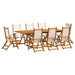 Set mobilier de grădină, 9 piese, lemn masiv acacia/textilenă - WALTI WALTI