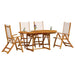Set mobilier de grădină, 5 piese, lemn masiv acacia/textilenă - WALTI WALTI