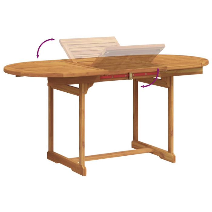 Set mobilier de grădină, 5 piese, lemn masiv acacia/textilenă - WALTI WALTI