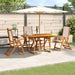 Set mobilier de grădină, 5 piese, lemn masiv acacia/textilenă - WALTI WALTI