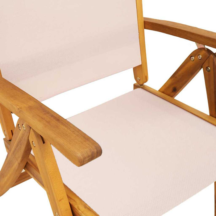 Set mobilier de grădină, 5 piese, lemn masiv acacia/textilenă - WALTI WALTI