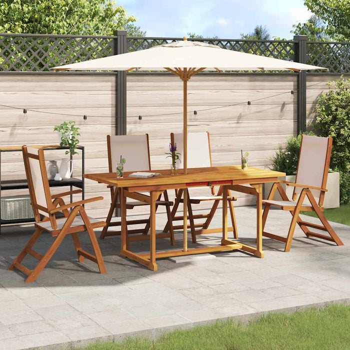 Set mobilier de grădină, 5 piese, lemn masiv acacia/textilenă - WALTI WALTI