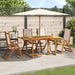 Set mobilier de grădină, 5 piese, lemn masiv acacia/textilenă - WALTI WALTI