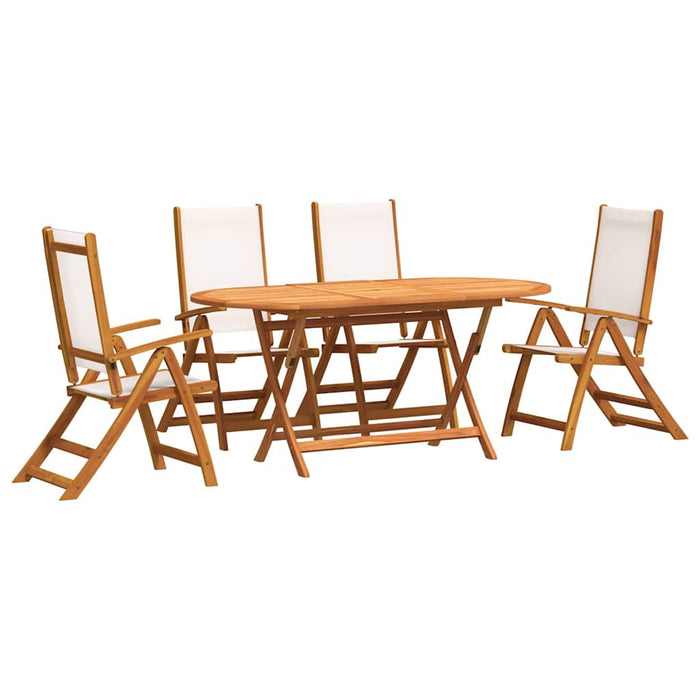 Set mobilier de grădină, 5 piese, lemn masiv acacia/textilenă - WALTI WALTI
