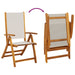Set mobilier de grădină, 5 piese, lemn masiv acacia/textilenă - WALTI WALTI