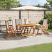 Set mobilier de grădină, 5 piese, lemn masiv acacia/textilenă - WALTI WALTI