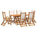 Set mobilier de grădină, 7 piese, lemn masiv acacia/textilenă - WALTI WALTI