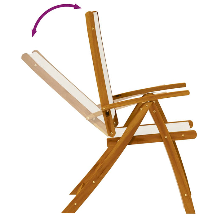 Set mobilier de grădină, 7 piese, lemn masiv acacia/textilenă - WALTI WALTI