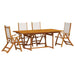 Set mobilier de grădină, 5 piese, lemn masiv acacia/textilenă - WALTI WALTI
