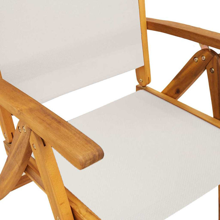 Set mobilier de grădină, 5 piese, lemn masiv acacia/textilenă - WALTI WALTI