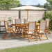 Set mobilier de grădină, 7 piese, lemn masiv acacia/textilenă - WALTI WALTI