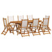 Set mobilier de grădină, 7 piese, lemn masiv acacia/textilenă - WALTI WALTI