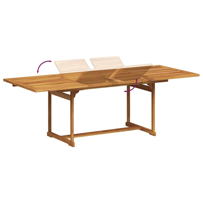 Set mobilier de grădină, 7 piese, lemn masiv acacia/textilenă - WALTI WALTI