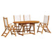 Set mobilier de grădină, 5 piese, lemn masiv acacia/textilenă - WALTI WALTI