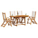 Set mobilier de grădină, 5 piese, lemn masiv acacia/textilenă - WALTI WALTI