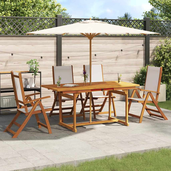 Set mobilier de grădină, 5 piese, lemn masiv acacia/textilenă - WALTI WALTI
