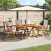 Set mobilier de grădină, 5 piese, lemn masiv acacia/textilenă - WALTI WALTI
