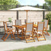 Set mobilier de grădină, 7 piese, lemn masiv acacia/textilenă - WALTI WALTI