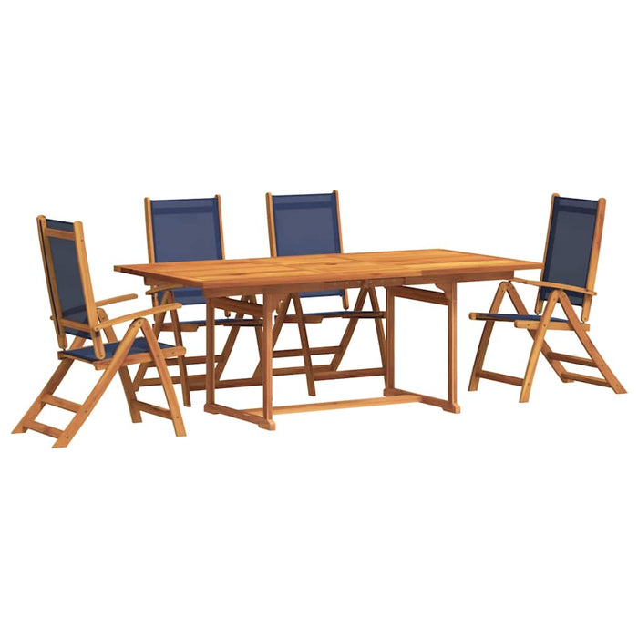 Set mobilier de grădină, 5 piese, lemn masiv acacia/textilenă - WALTI WALTI