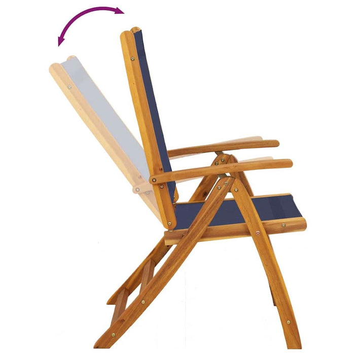 Set mobilier de grădină, 5 piese, lemn masiv acacia/textilenă - WALTI WALTI