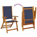 Set mobilier de grădină, 5 piese, lemn masiv acacia/textilenă - WALTI WALTI