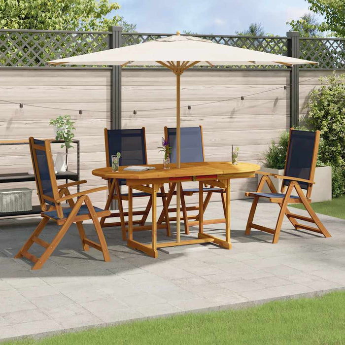 Set mobilier de grădină, 5 piese, lemn masiv acacia/textilenă - WALTI WALTI