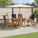 Set mobilier de grădină, 5 piese, lemn masiv acacia/textilenă - WALTI WALTI