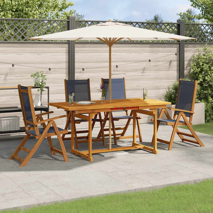 Set mobilier de grădină, 5 piese, lemn masiv acacia/textilenă - WALTI WALTI