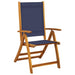 Set mobilier de grădină, 7 piese, lemn masiv acacia/textilenă - WALTI WALTI