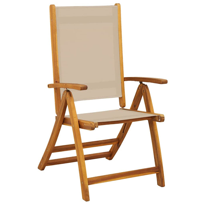 Set mobilier de grădină, 7 piese, lemn masiv acacia/textilenă - WALTI WALTI
