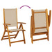 Set mobilier de grădină, 7 piese, lemn masiv acacia/textilenă - WALTI WALTI