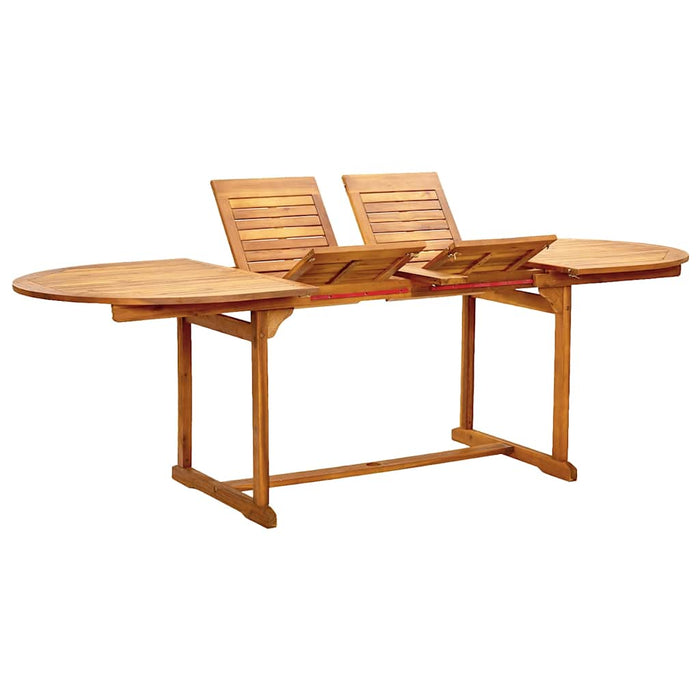 Set mobilier de grădină, 7 piese, lemn masiv acacia/textilenă - WALTI WALTI