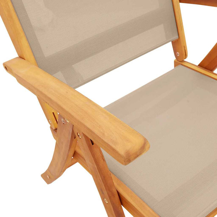 Set mobilier de grădină, 9 piese, lemn masiv acacia/textilenă - WALTI WALTI