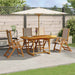 Set mobilier de grădină, 5 piese, lemn masiv acacia/textilenă - WALTI WALTI