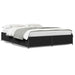 Cadru de pat, negru, 140x190 cm, lemn prelucrat și metal - WALTI WALTI