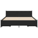 Cadru de pat cu sertare, negru, 135x190 cm, lemn prelucrat - WALTI WALTI