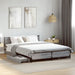 Cadru de pat cu sertare, gri sonoma, 135x190 cm, lemn prelucrat - WALTI WALTI