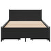 Cadru de pat cu sertare, negru, 75x190 cm, lemn prelucrat - WALTI WALTI