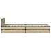 Cadru de pat cu sertare stejar sonoma 75x190 cm lemn prelucrat - WALTI WALTI