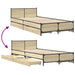 Cadru de pat cu sertare stejar sonoma 75x190 cm lemn prelucrat - WALTI WALTI